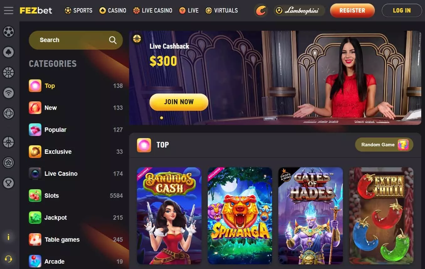 fezbet giochi casino